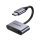 Przejściówka UGREEN Adapter USB-C do USB-C i jack 3.5mm szary